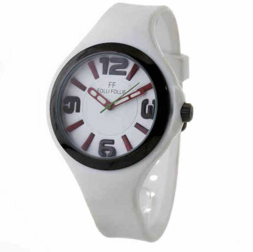 Laikrodis FOLLI FOLLIE WF1Y045ZPW. Kwarcowy, Kolor balta. Kobieta.