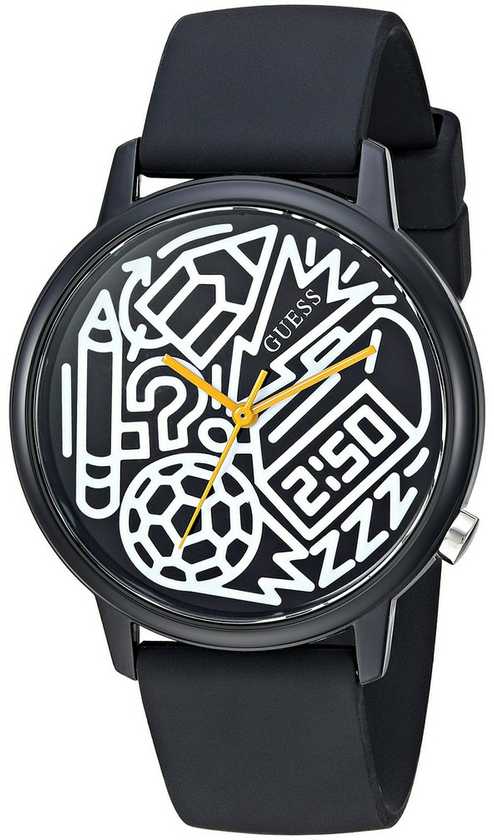 Laikrodis GUESS V0023M8. Kwarcowy, Kolor juoda. Kobieta.
