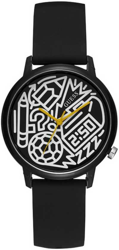 Laikrodis GUESS V0023M8. Kwarcowy, Kolor juoda. Kobieta.
