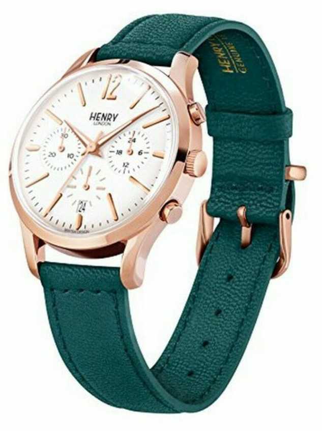 Laikrodis HENRY LONDON HL39-CS-0144. Kwarcowy, Kolor balta. Kobieta.