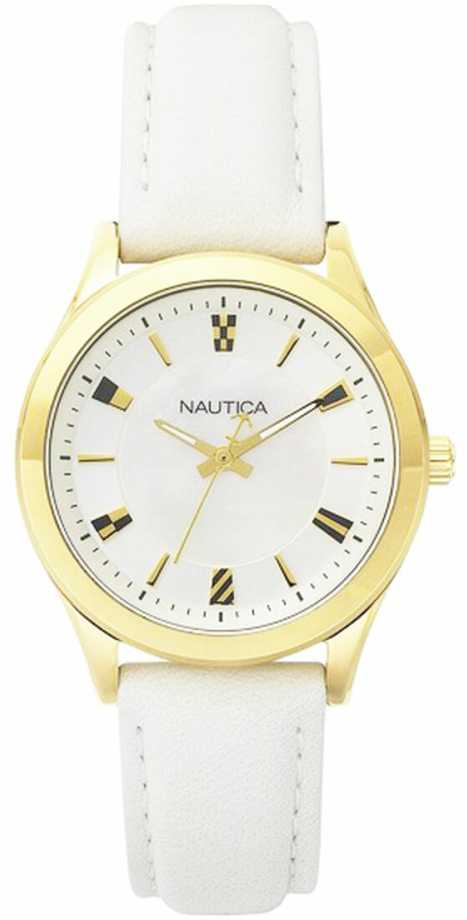 Laikrodis NAUTICA NAPVNC001. Kwarcowy, Kolor balta. Kobieta.
