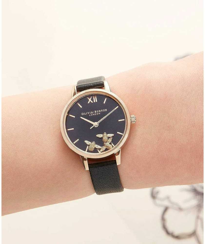 Laikrodis OLIVIA BURTON OB16CH06. Kwarcowy, Kolor juoda. Kobieta.