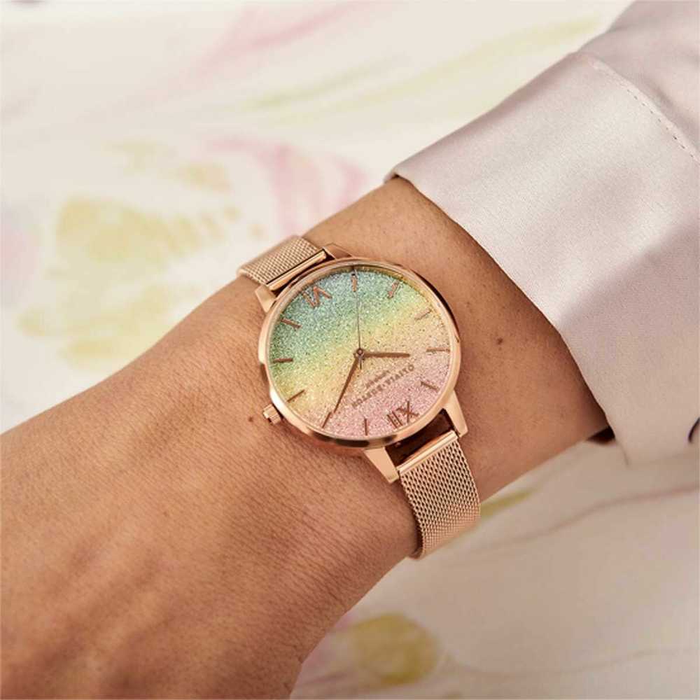 Laikrodis OLIVIA BURTON OB16RB18. Kwarcowy, Kolor raudona. Kobieta.