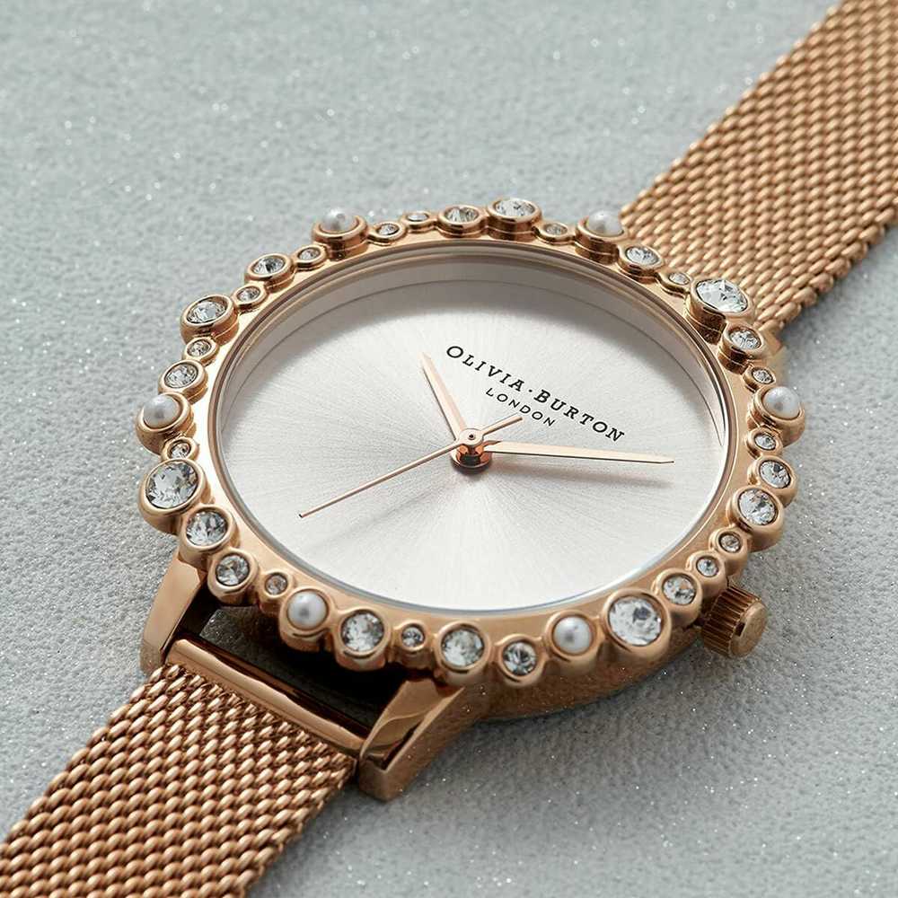 Laikrodis OLIVIA BURTON OB16US50. Kwarcowy, Kolor smėlio spalva. Kobieta.