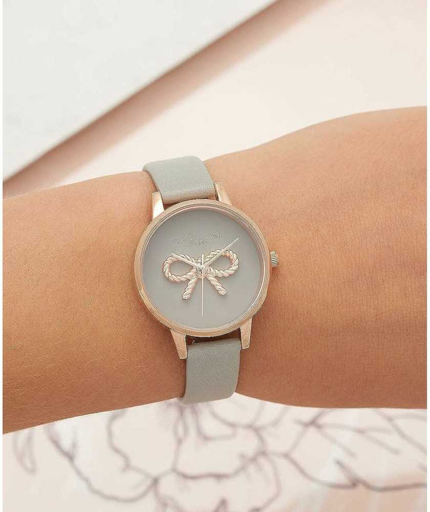Laikrodis OLIVIA BURTON OB16VB04. Kwarcowy, Kolor pilka. Kobieta.