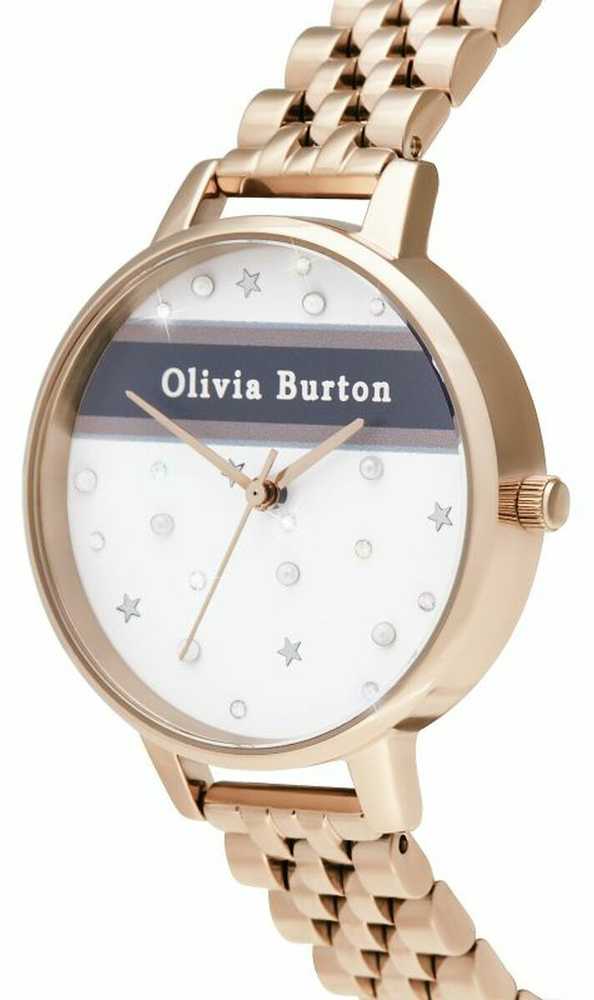 Laikrodis OLIVIA BURTON OB16VS06. Kwarcowy, Kolor balta. Kobieta.