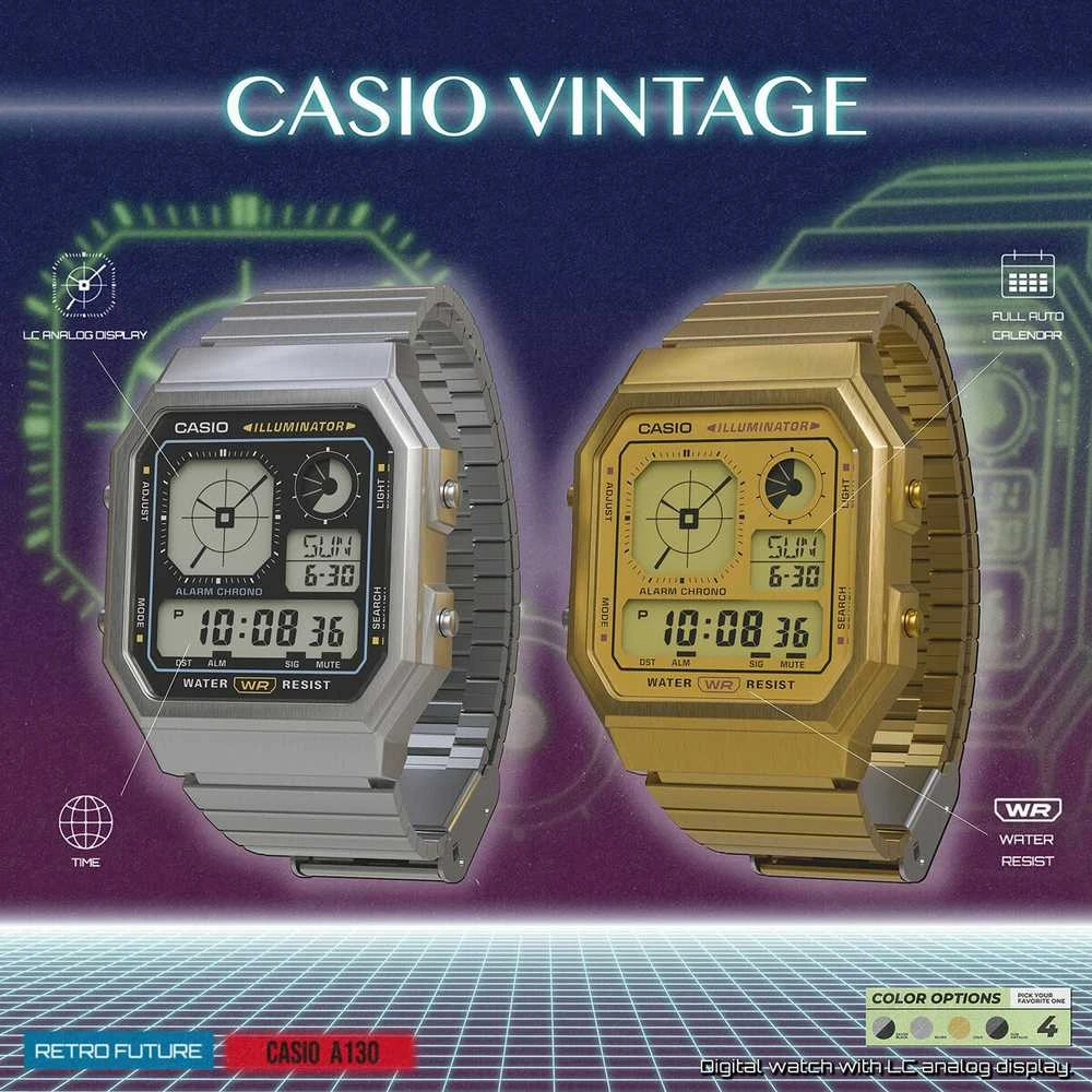 Laikrodis Casio Vintage A130WEG-9AEF
