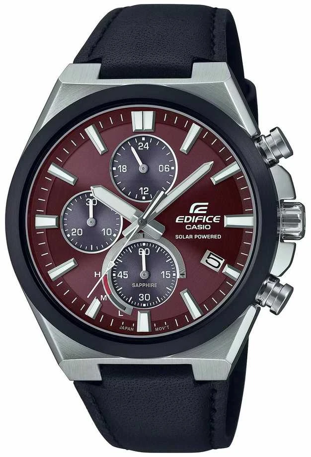 Laikrodis Casio „Edifice“ saulės energija varomas chronografas EFS-S630BL-5AVUEF