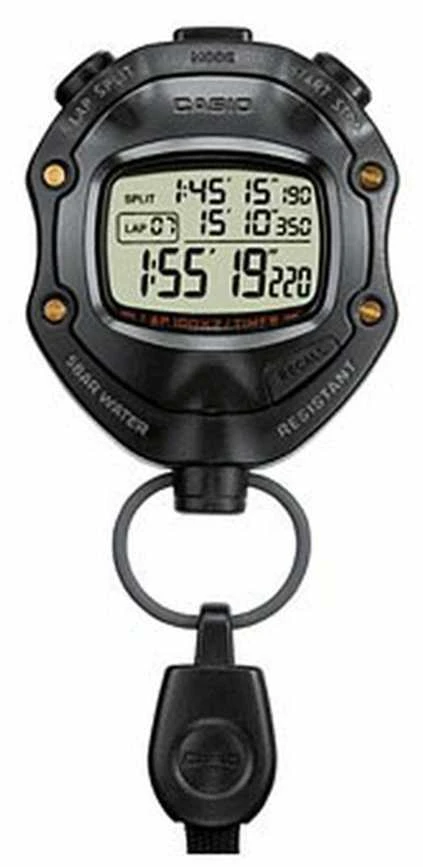 Laikrodis Casio Digital Juodas Stopwatch HS-80TW-1EF