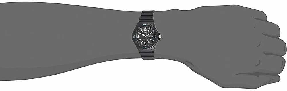 Casio MRW-200H-1B2VEF rankinis laikrodis Kvartcas Laikrodis su apyranke Kištukinis Juoda