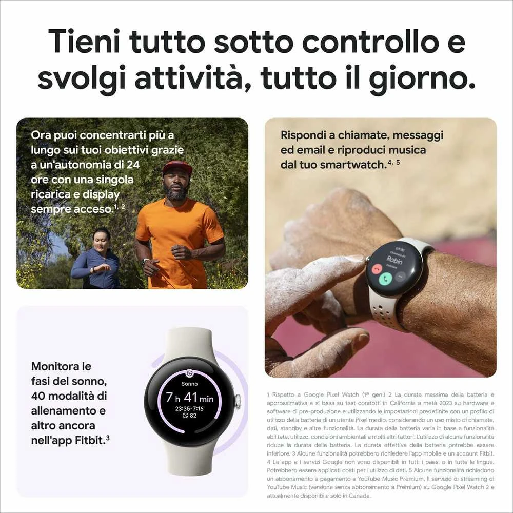 Išmanusis laikrodis Google Pixel Watch 2, Juodos spalvos