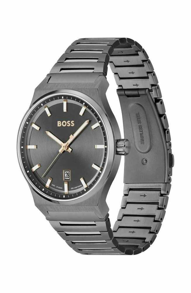 Laikrodis BOSS 1514078. Kwarcowy, Kolor pilka. Mężczyzna.