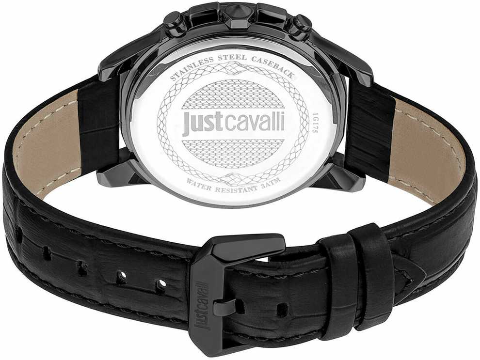 JustCavalli Laikrodis JUST CAVALLI JC1G175L0245. Kwarcowy, Kolor juoda. Mężczyzna.
