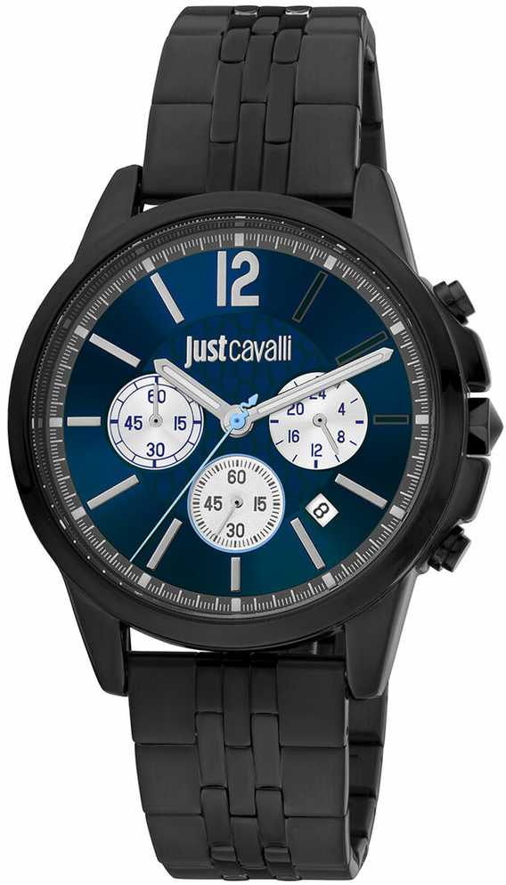 Laikrodis JUST CAVALLI JC1G175M0275. Kwarcowy, Kolor mėlyna. Mężczyzna.