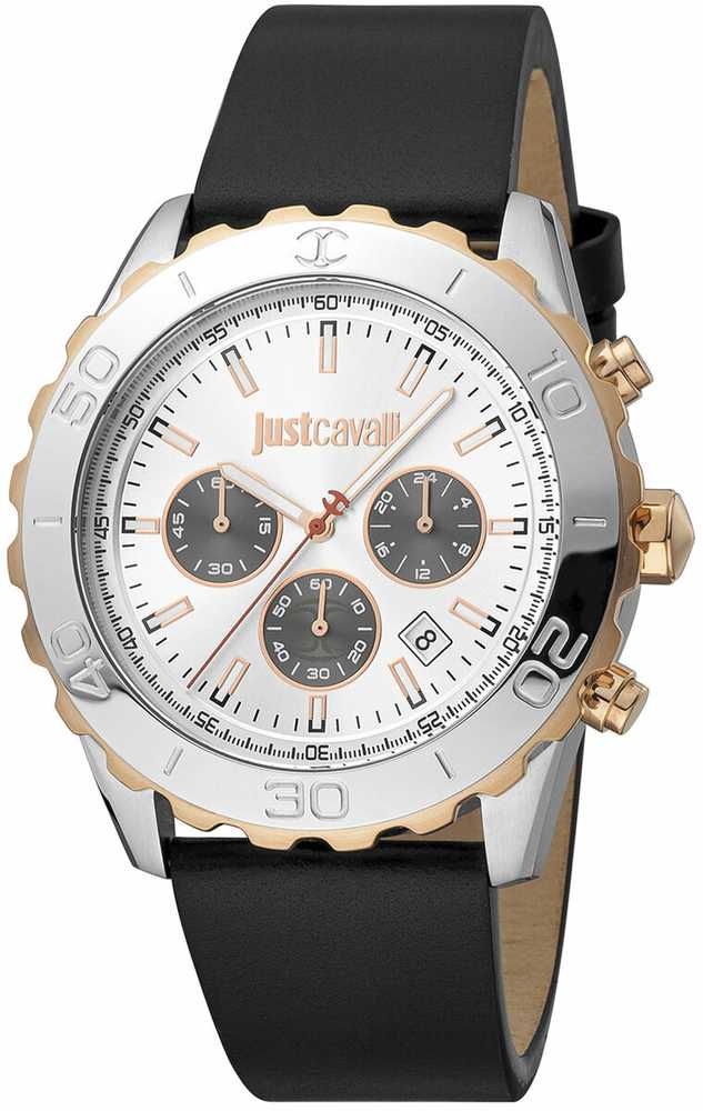Laikrodis JUST CAVALLI JC1G214L0025. Kwarcowy, Kolor pilka. Mężczyzna.