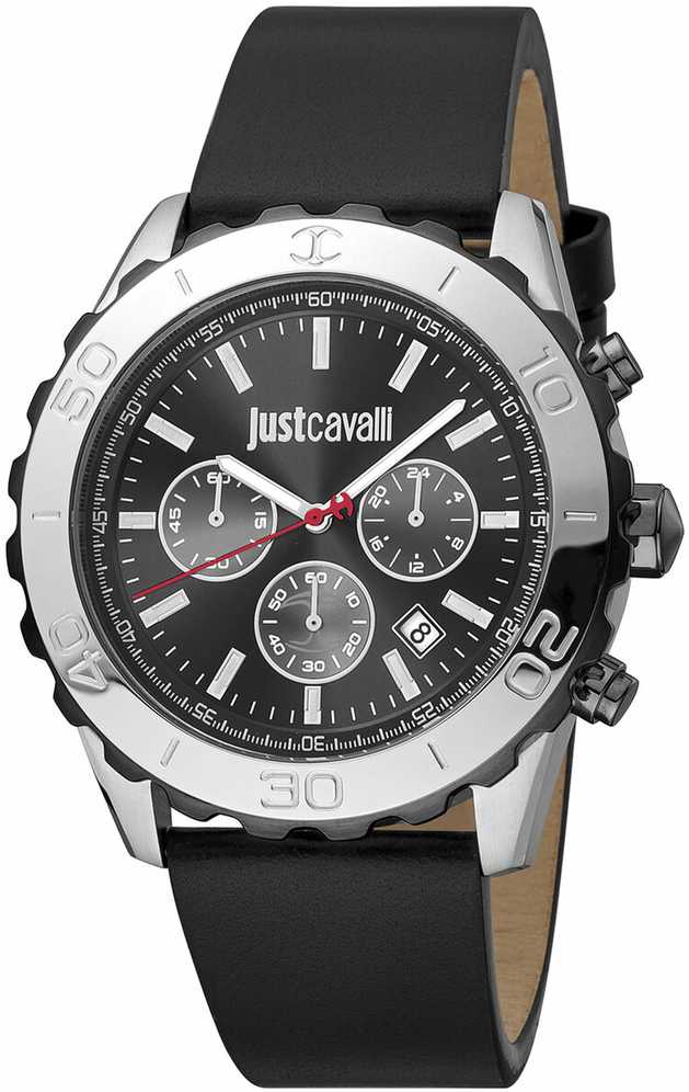 Laikrodis JUST CAVALLI JC1G214L0035. Kwarcowy, Kolor juoda. Mężczyzna.