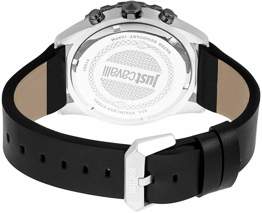 Laikrodis JUST CAVALLI JC1G214L0035. Kwarcowy, Kolor juoda. Mężczyzna.