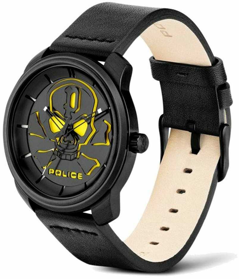 Laikrodis POLICE PL15714JSB02. Kwarcowy, Kolor juoda. Mężczyzna.