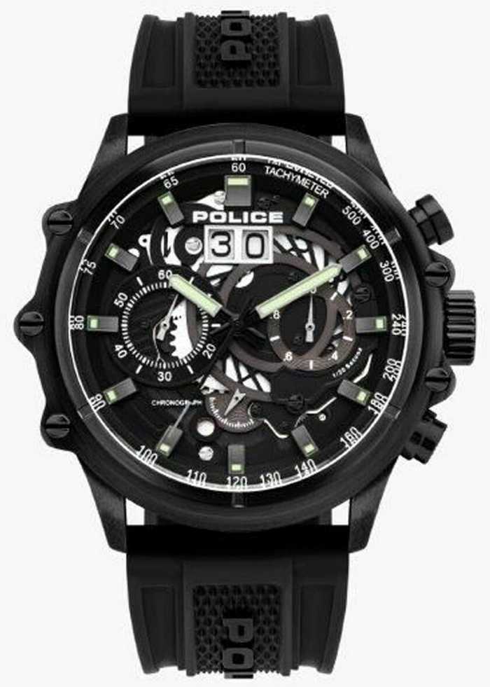 Police Laikrodis POLICIJA PL16018JSB02P. Kvarcas, Juoda Spalva. Vyriški.