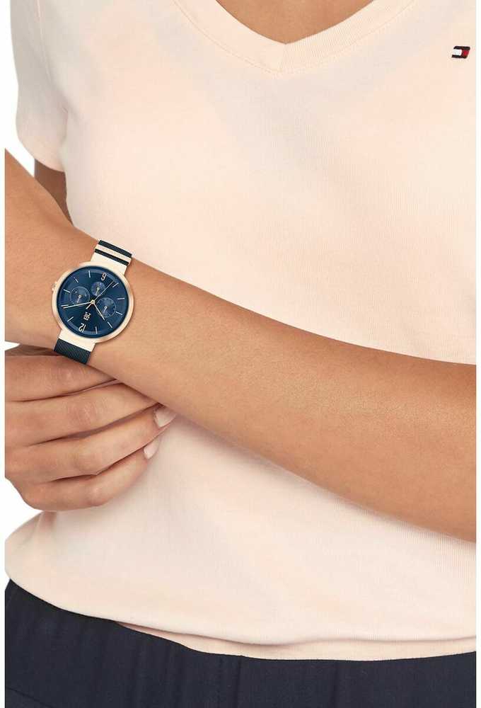 Laikrodis TOMMY HILFIGER 1782541. Kvarcas, Spalva mėlyna. Moteris.
