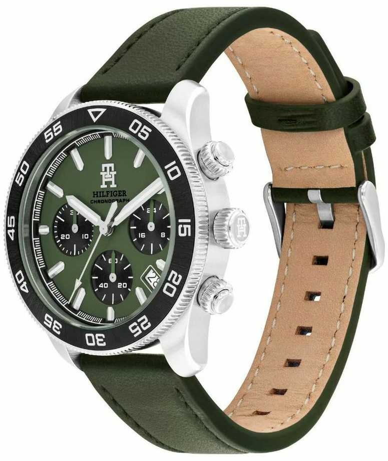 Laikrodis TOMMY HILFIGER 1792188. Kvarcas, Spalva žalia. Žmogus.