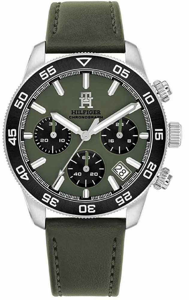 Laikrodis TOMMY HILFIGER 1792188. Kvarcas, Spalva žalia. Žmogus.