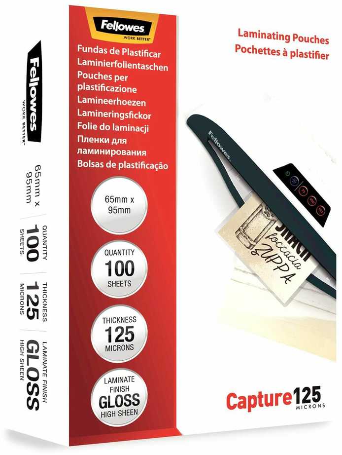 Fellowes ImageLast Blizgūs laminavimo vokeliai 125 mik., 100 vnt. (5306702)
