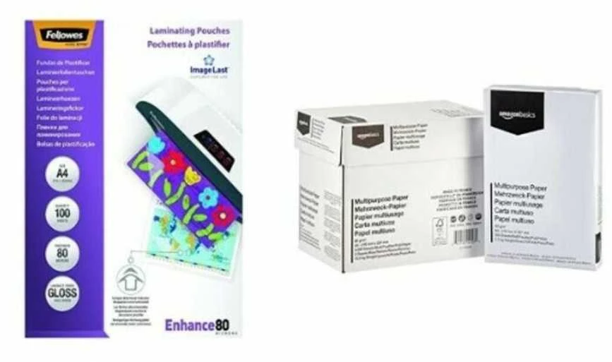 Fellowes Laminavimo vokeliai BERGAI, 80 mic, A4, 100 vnt.
