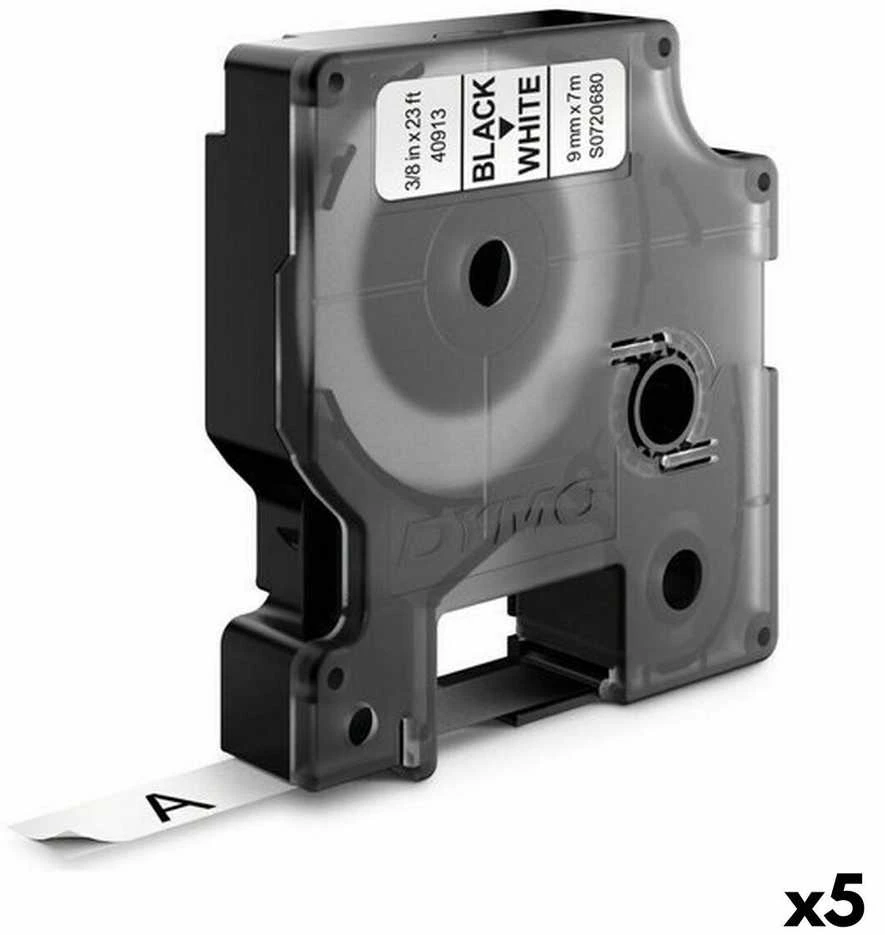 Dymo Juostelė D1 40913 9mm x 7m juodas ir baltos spalvos, 1vnt