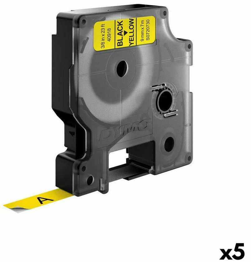 Dymo juosta S0720730 (juoda ant geltonos) D1 tipo