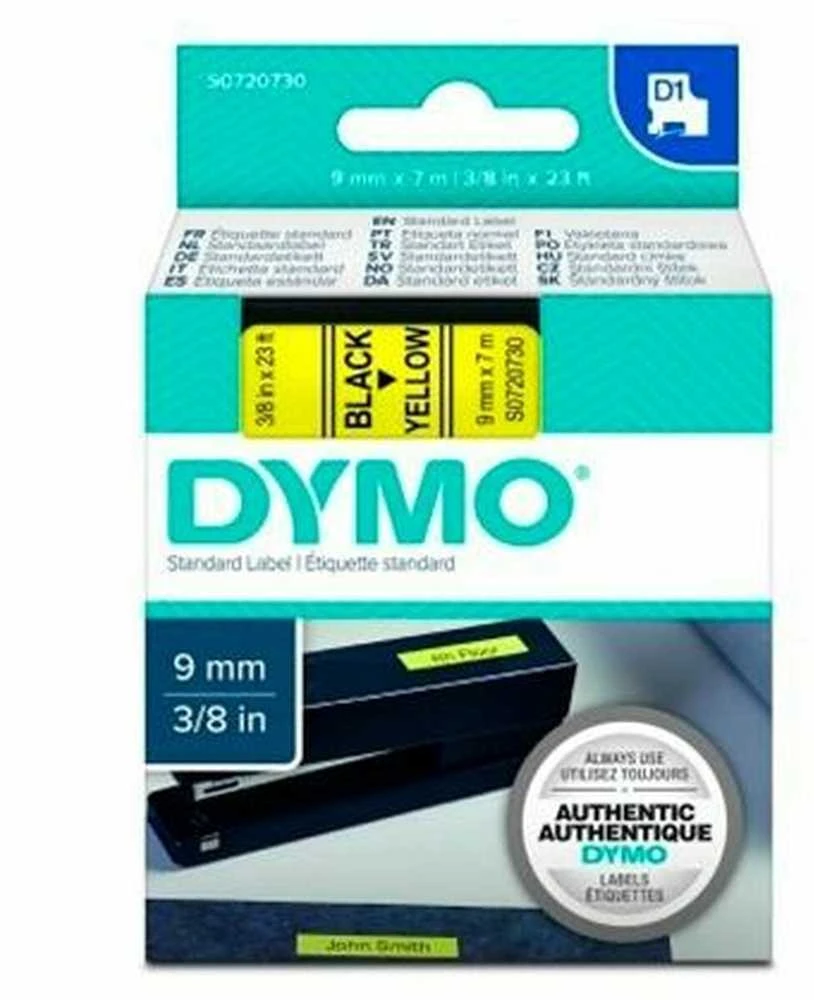 Dymo juosta S0720730 (juoda ant geltonos) D1 tipo