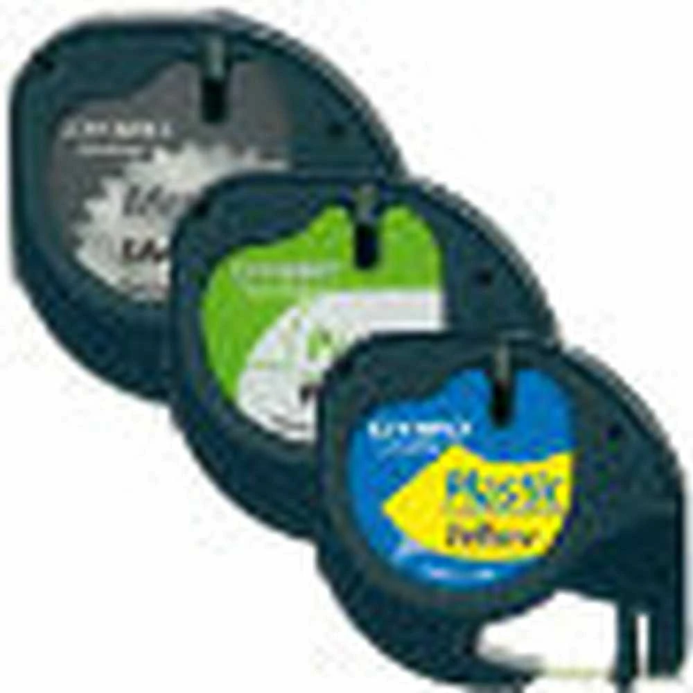 LetraTag, paketas su trimismis juostomis (baltas, geltonas, sidabrinis) DYMO / S0721800