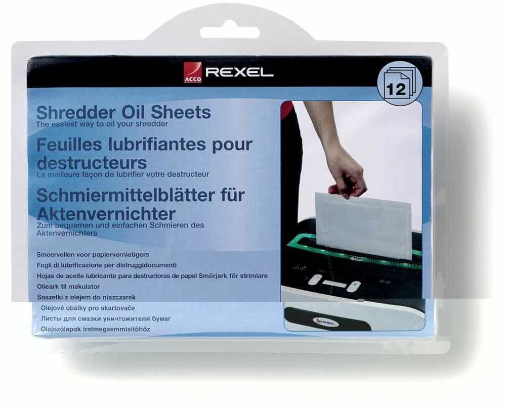 REXEL 4NR054 REXEL smulkintuvo alyvos lakštai (12)