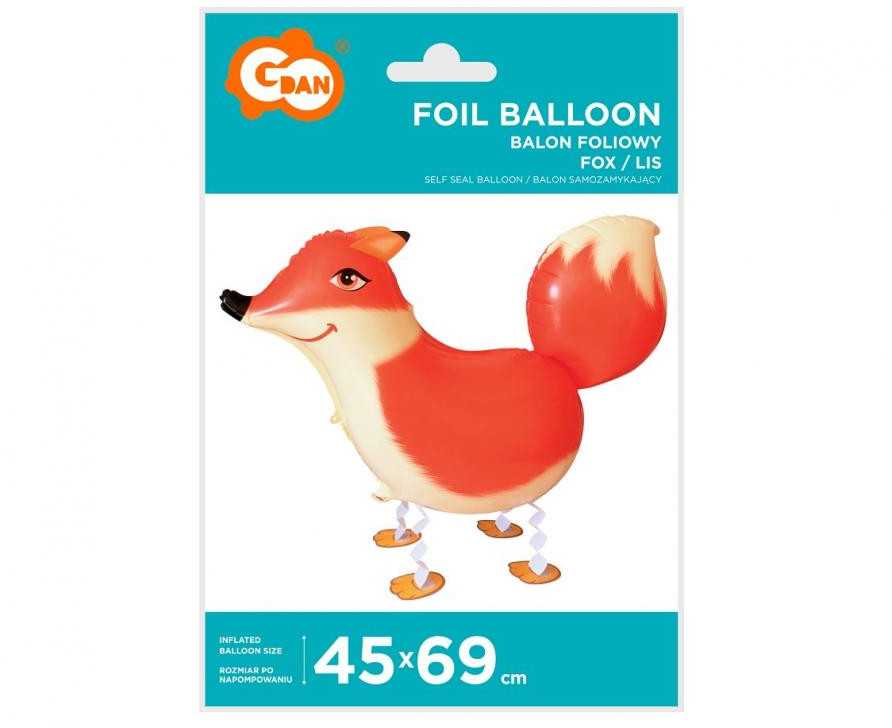 GoDan Balon foliowy Lis 45x69cm chodzšcy BF-HLIC 90816