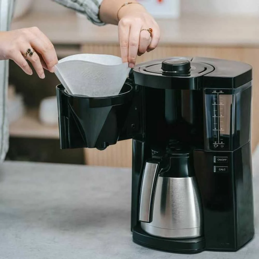 Melitta Look Therm lašinis kavos aparatas su terminiu ąsočiu, 1,25 l, 1080 W, juodas