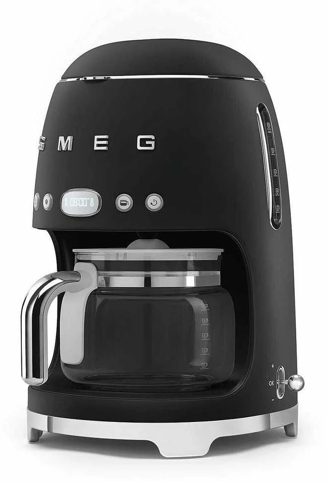 Lašelinis kavos aparatas SMEG DCF02BLMEU, matinis juodas