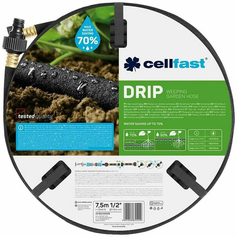 CELLFAST sodo žarna DRIP NAWADNIAJĄCY Dydis: 1/2" DŁUGOŚĆ: 7,5m