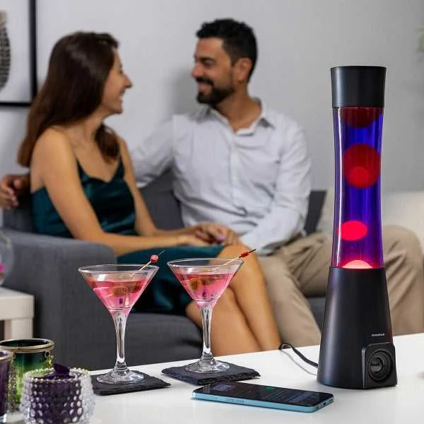 Stalinė lempa InnovaGoods InnovaGoods LAMPA LAVA Z GŁOŚNIKIEM Maglamp Juodas
