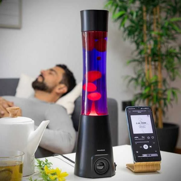 Stalinė lempa InnovaGoods InnovaGoods LAMPA LAVA Z GŁOŚNIKIEM Maglamp Juodas