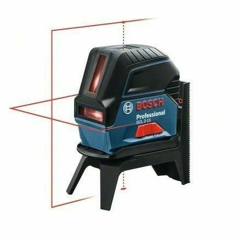Bosch Kombinuotasis lazeris GCL 2-15 + 3x1.5V AA + krepšys