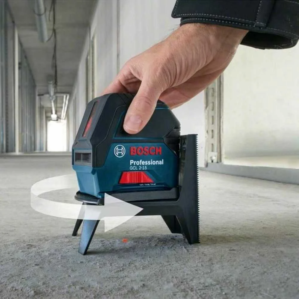 Bosch Kombinuotasis lazeris GCL 2-15 + 3x1.5V AA + krepšys