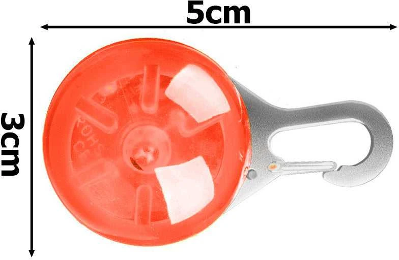 LED šviesos pakabukas šuniui ir katei - raudonas