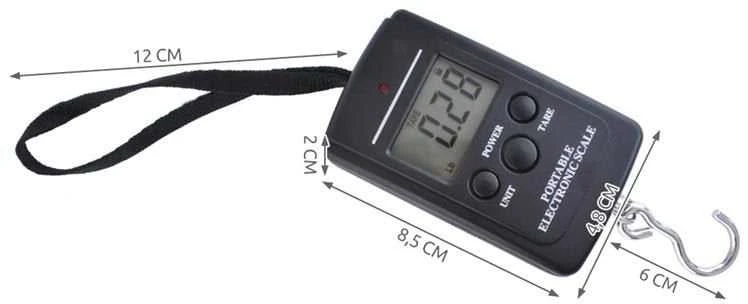 Virtuvinės svarstyklės Led bagažo svoris - 40 kg