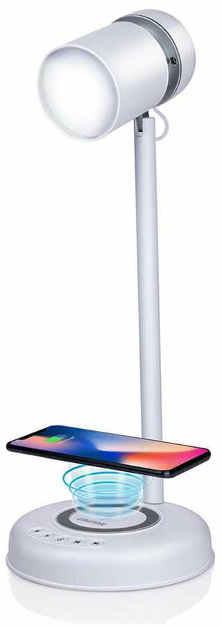 Šviestuvas stalinis LED 3IN1 13x13x35cm (įkrovikl, kolonėl) GRUNDIG 871125247255