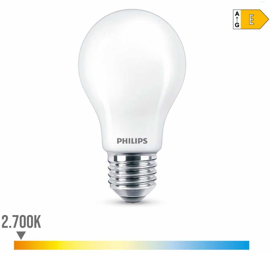 Philips Led Equivalent 75W E27 Šilta Šilta Nepritemdoma