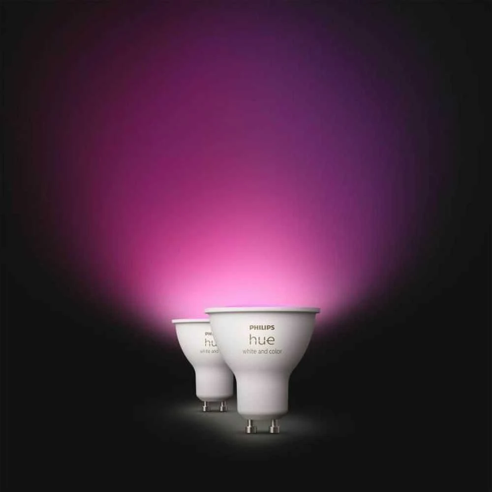 Philips Hue Smart Spotlight, 2vnt pakuotė | GU10 | 4,2 W | Šiltas iki šaltas baltas ir spalvotas