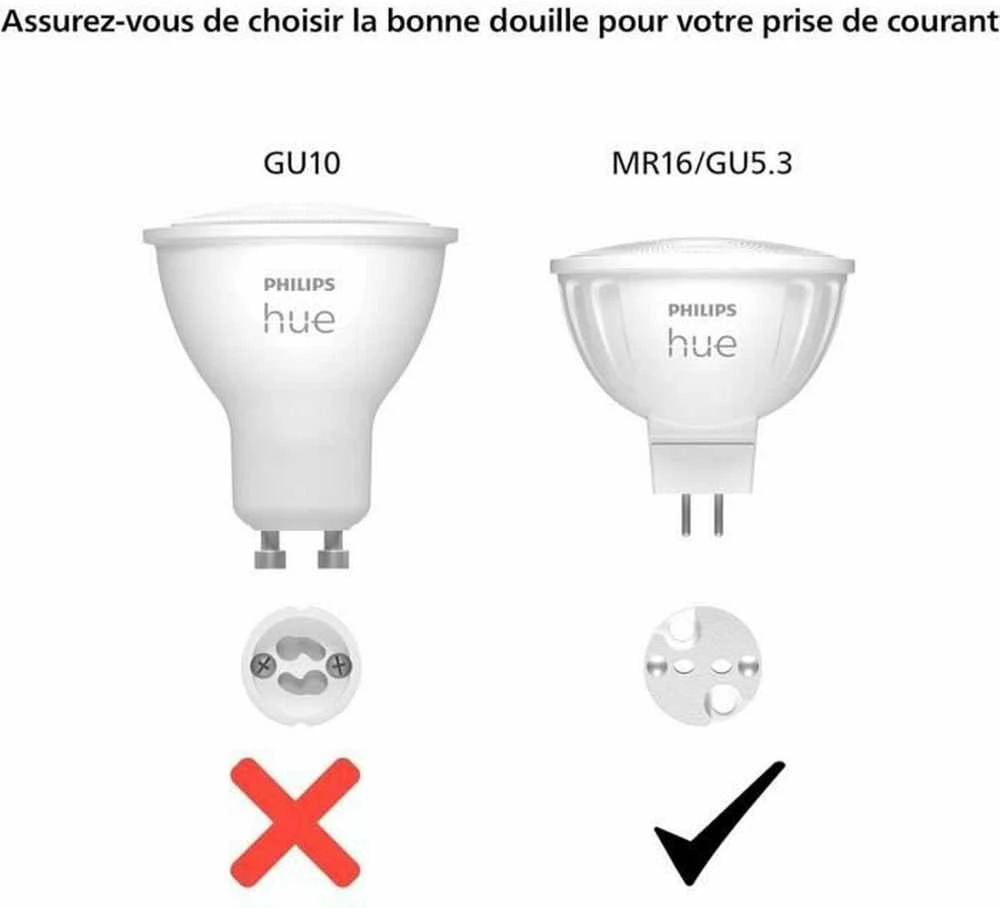 Philips Hue WCA 12V MR16 | GU5.3 | 6,3 W | Baltas ir spalvota šviesa