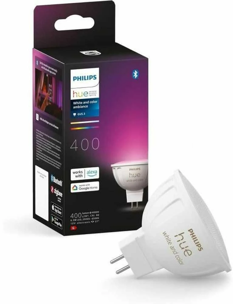 Philips Hue WCA 12V MR16 | GU5.3 | 6,3 W | Baltas ir spalvota šviesa