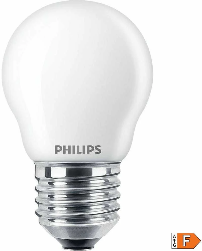 LED lemputė PHILIPS, P45, E27, 4,3 W, 470 lm, 2700 K