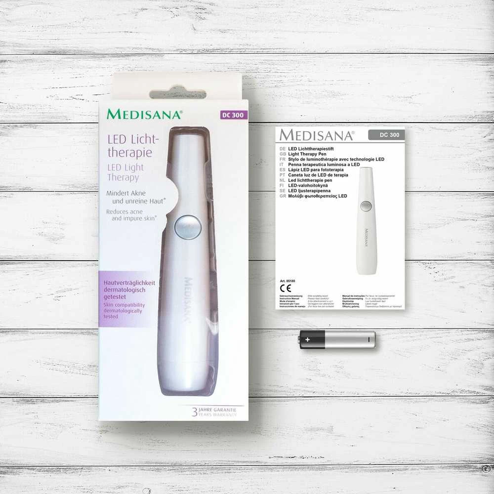 Medisana LED Light Therapy Pen DC 300 Maitinimo šaltinio tipas Baterija maitinamas, Baltas